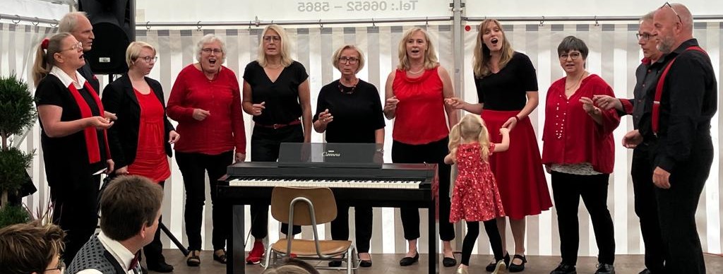 VoCapella auf der Bühne in Silges